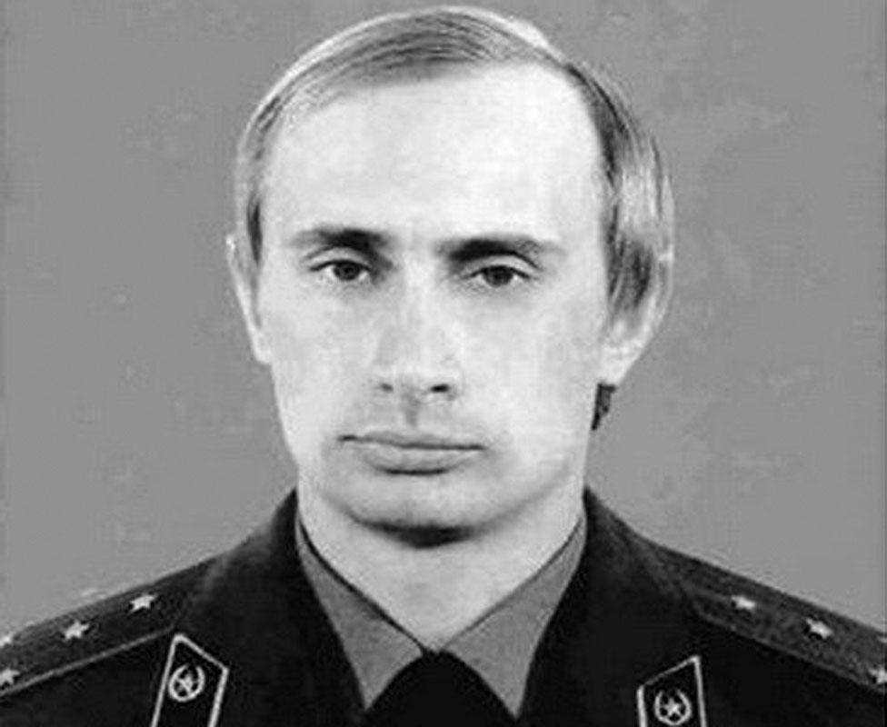 Vladimir Putin in KGB uniform