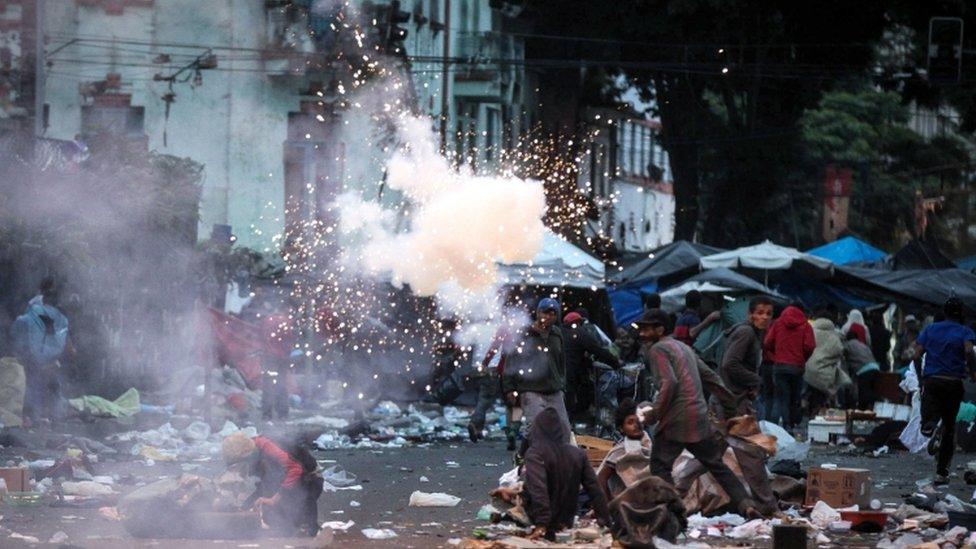 Police operation at Sao Paulo crackland