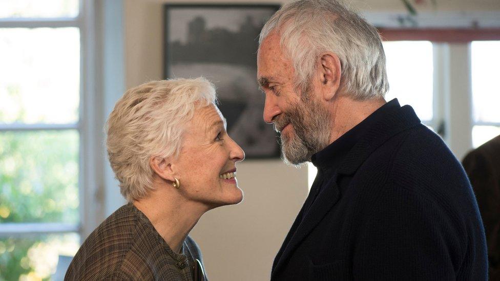 Appearing alongside Glenn Close in film The Wife