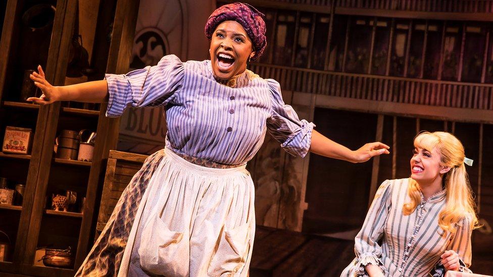 Left to right: Bryonha Marie Parham and Kaley Ann Voorhees in Show Boat the musical