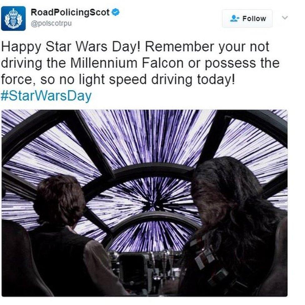 Star Wars tweet