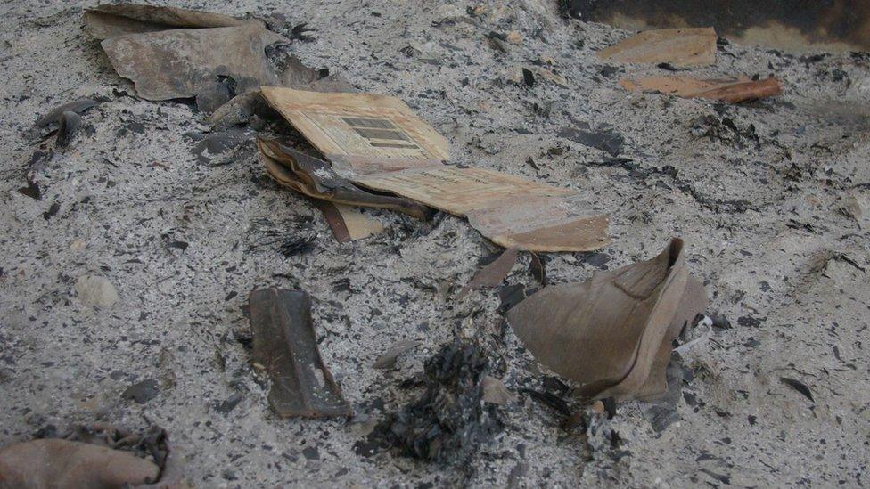 Destroyed manuscripts