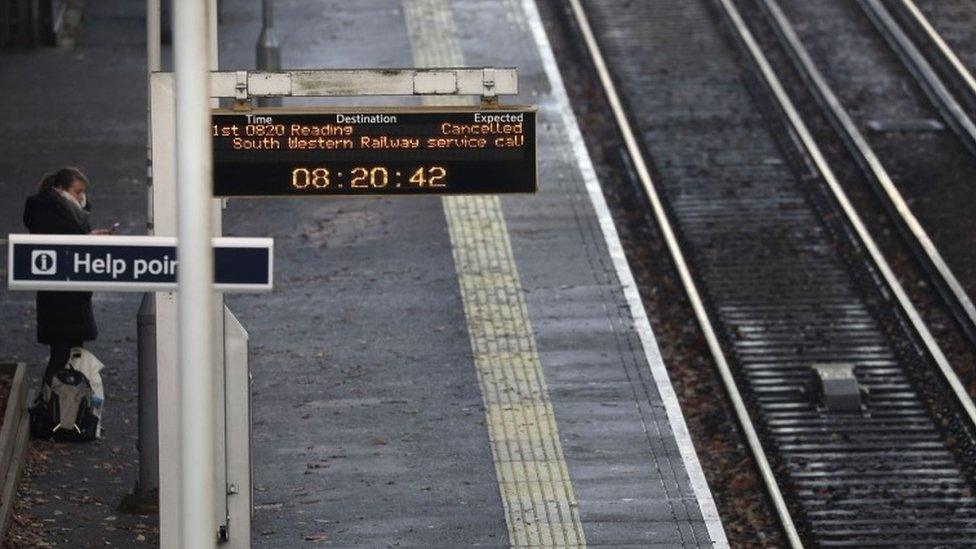 Bracknell station on 2 December