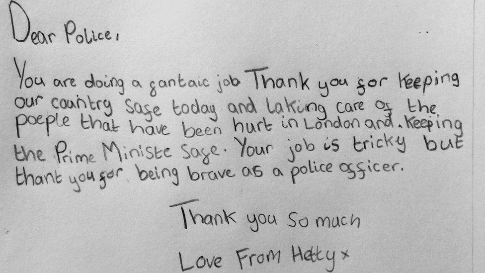 Hetty's letter to police