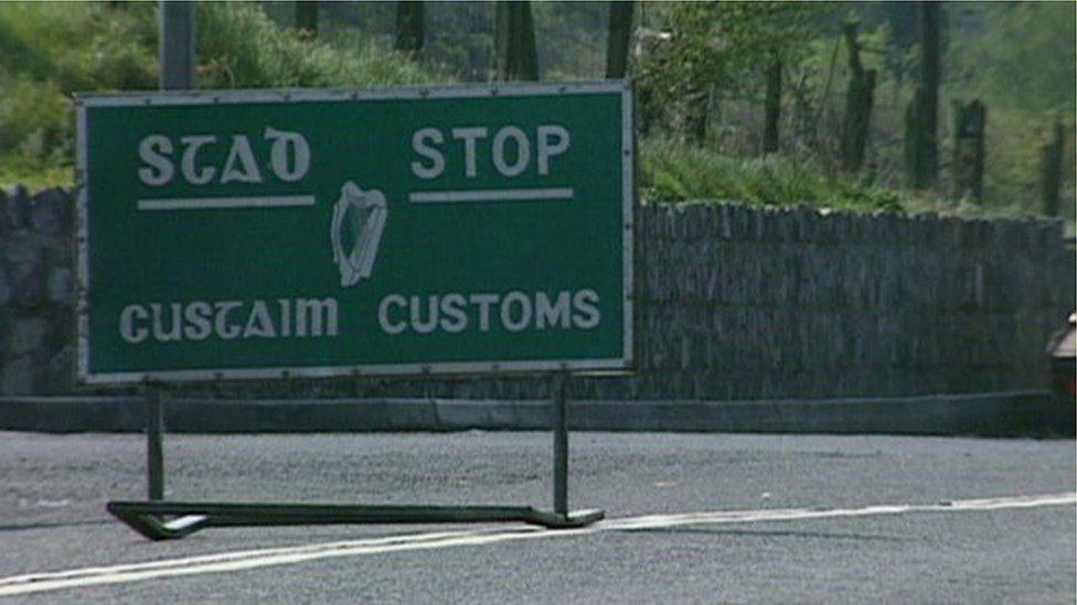 Customs checkpoint in Republic of Ireland