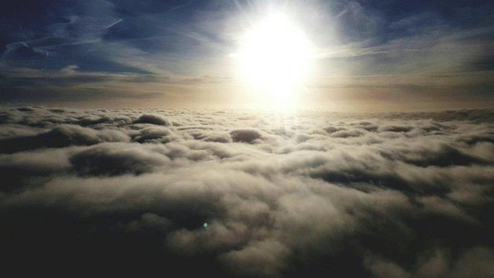 Sunshine and clouds over Ammanford