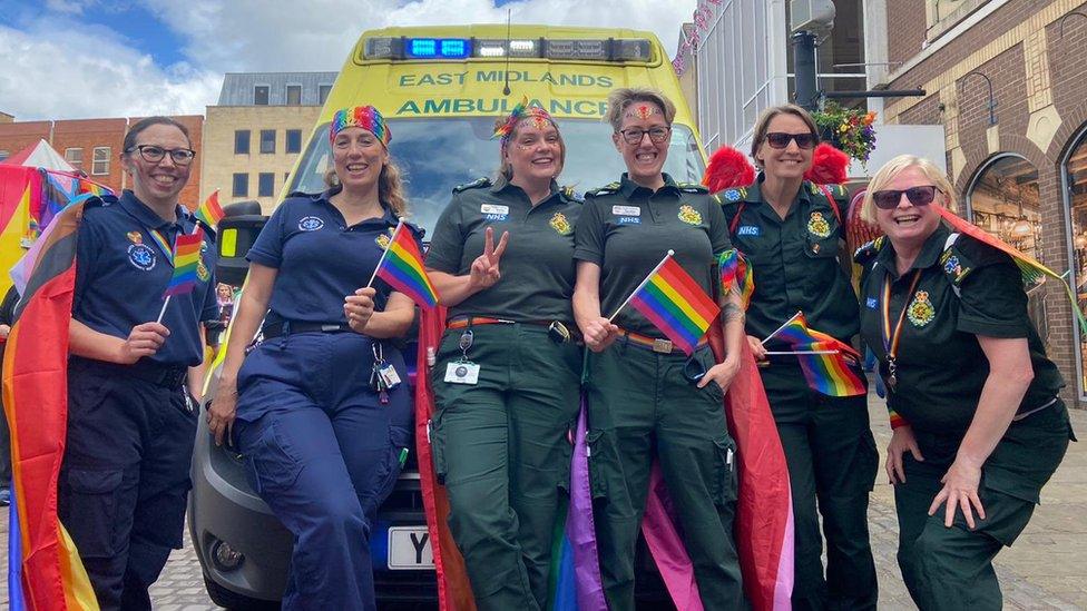 East Midlands Ambulance Service at Northampton Pride