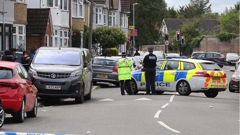 Police on Nunnery Lane