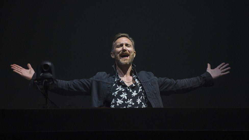 David Guetta performing during Isle Of Wight Festival 2021