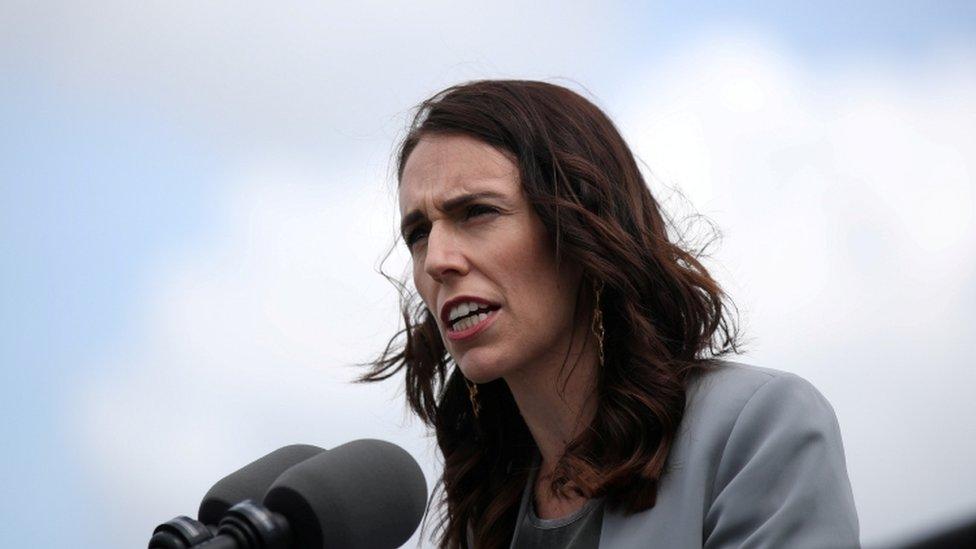 New Zealand Prime Minister Jacinda Ardern speaks during a press conference