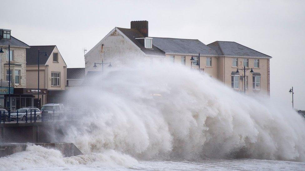 Waves in Porthcawl