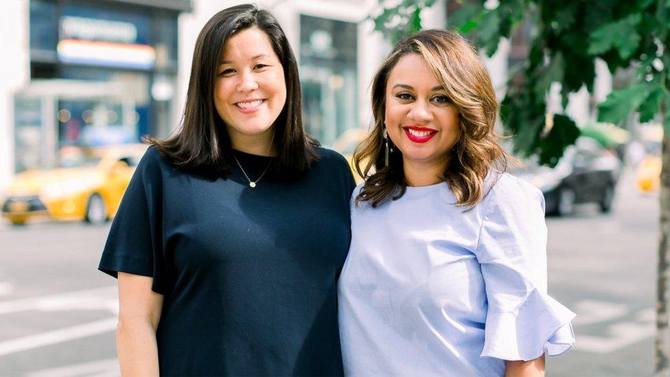 Shine co-founders Marah Lidey (r) and Naomi Hirabayashi