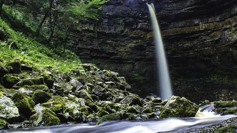 Hardraw Force waterfall, North Yorkshire