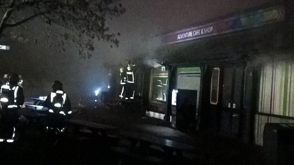 Fire at London Zoo