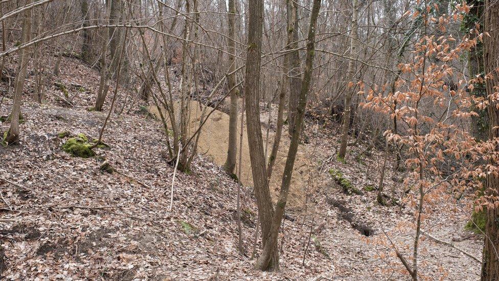 The site of the Winterberg tunnel