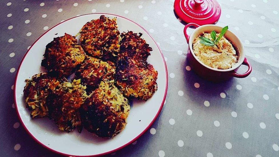 Fritters courgette