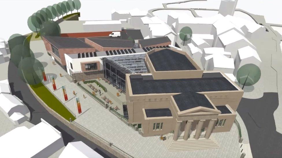 Artist impression of the new cultural hub in Brecon