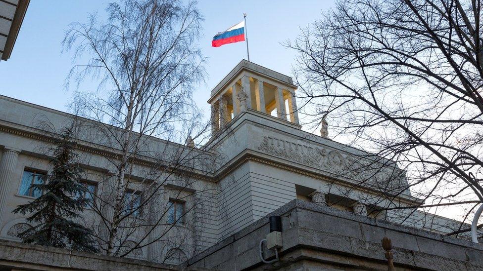 The Russian embassy in Berlin