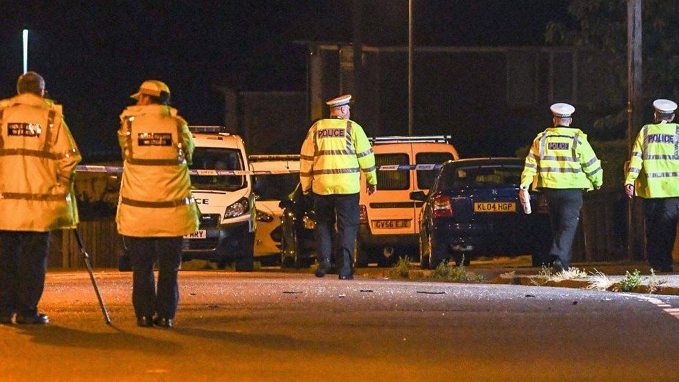 Scene after the crash