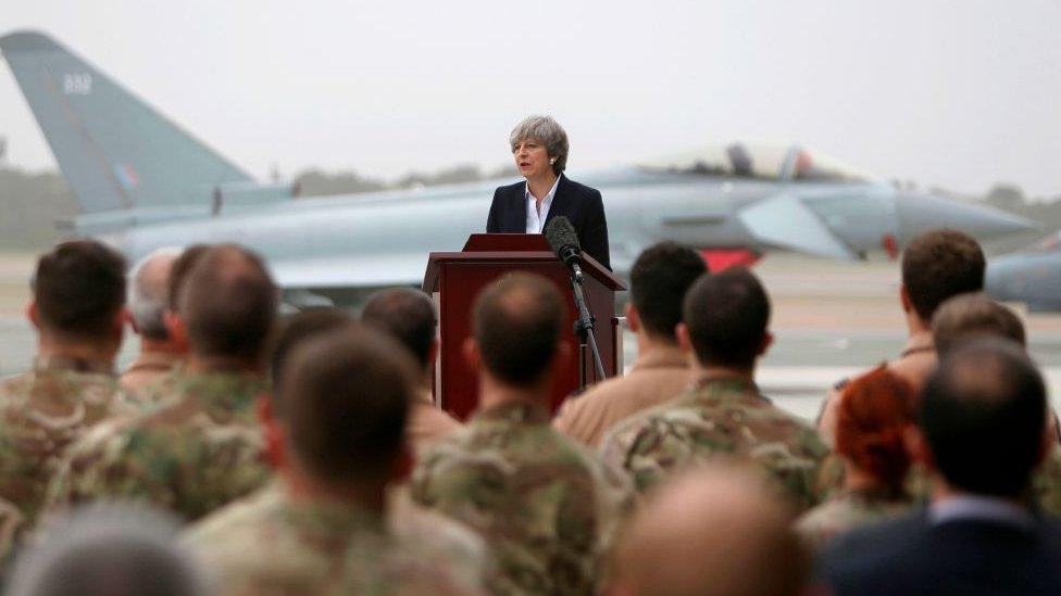 Theresa May and the army