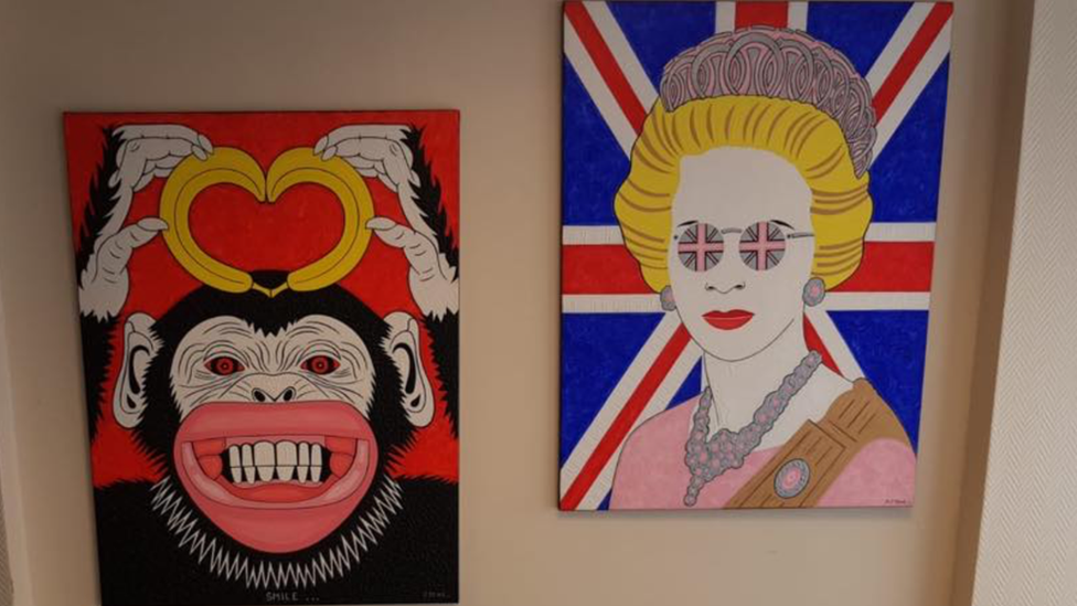 A pair of paintings by loyalist Michael Stone