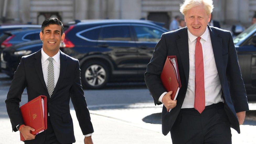 Prime Minister Boris Johnson and Chancellor Rishi Sunak