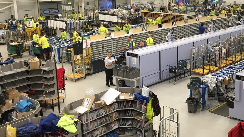 Guernsey Post sorting office