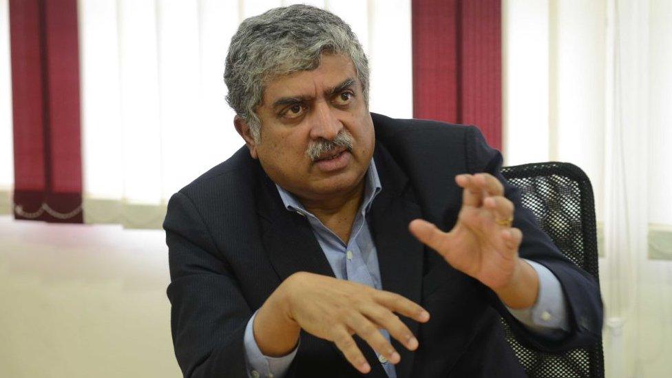 Nandan Nilekani, Chairman of the Unique Identification Authority of India, photographed at Better Place office in Bangalore.