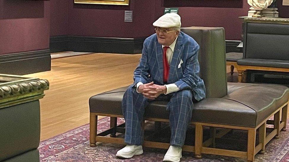 David Hockney in the Fitzwilliam Museum