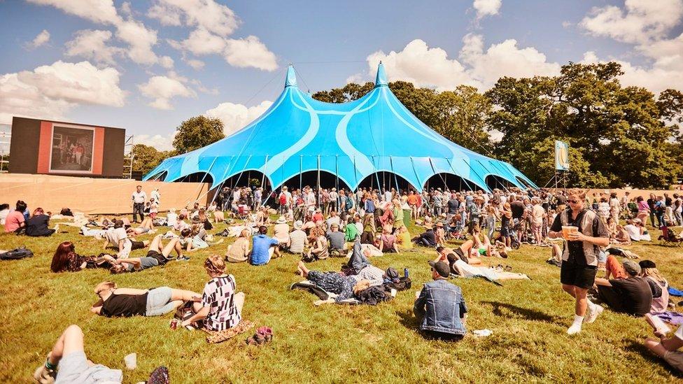 Main tent at KITE Festival