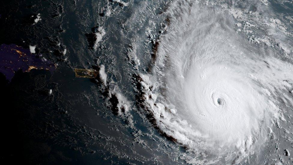 Satellite image of Hurricane Irma