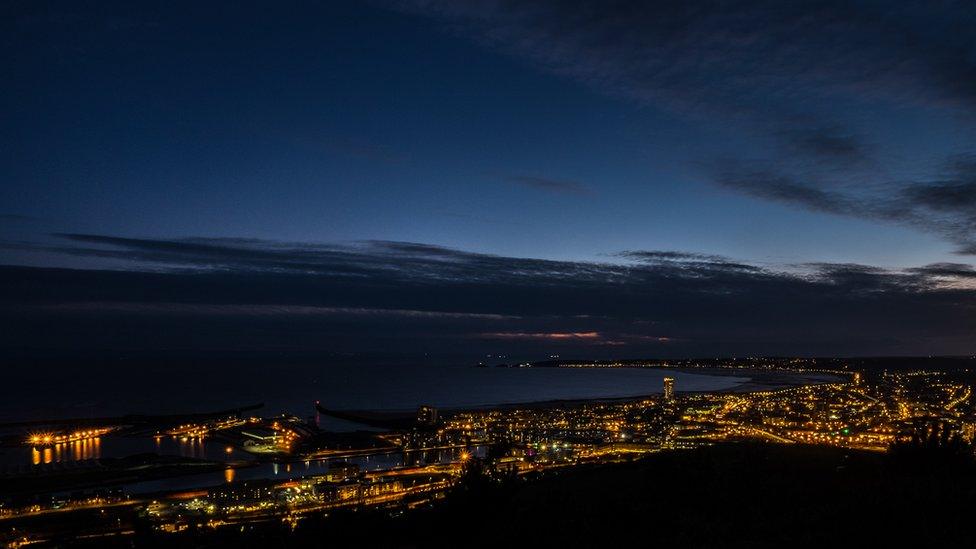 Panoramic view of Swansea