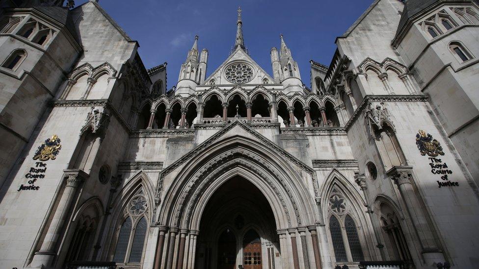 The Royal Courts of Justice which houses the High Court