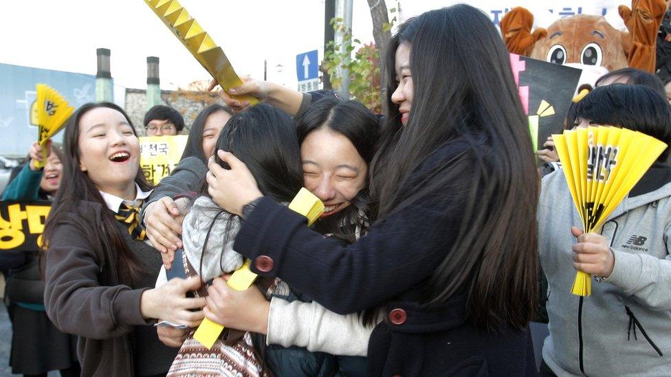 Students celebrating