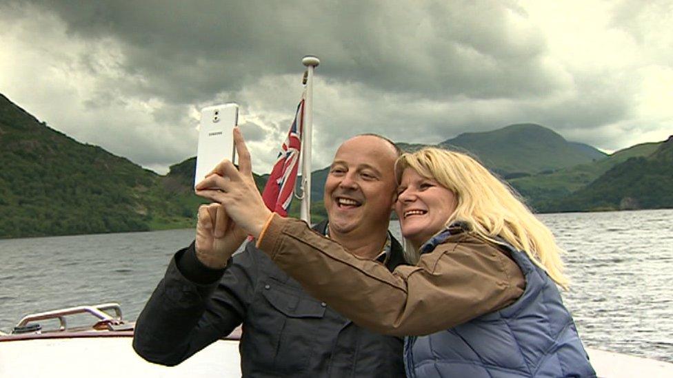 Jo Milne and Chris Jackson at Ullswater