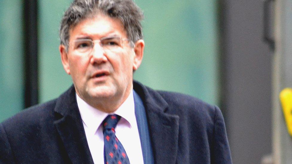 David Noakes arrives at Southwark Crown Court