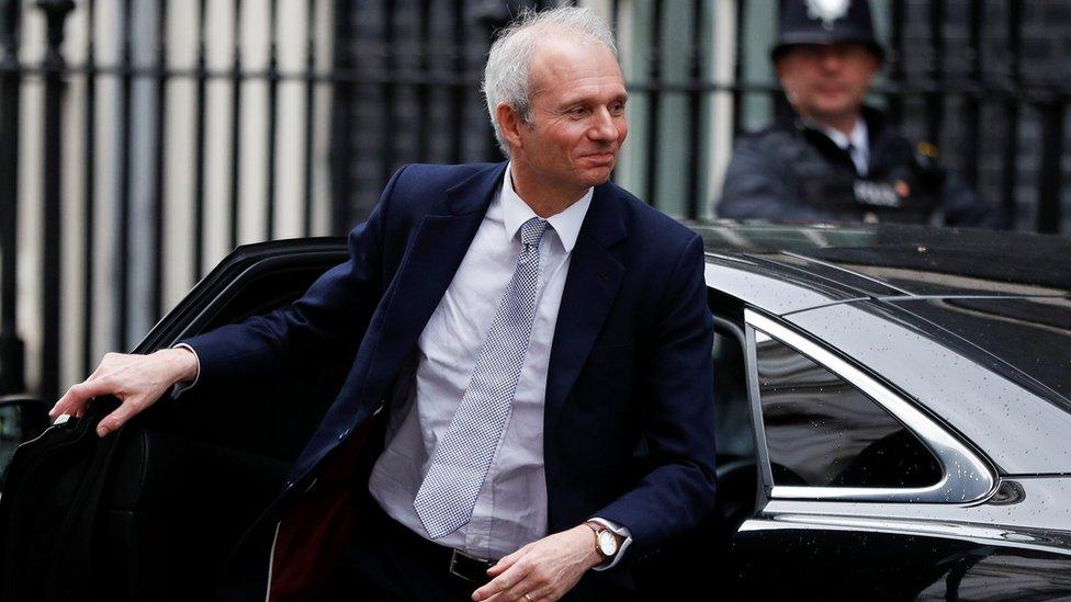 Former minister for the Cabinet Office David Lidington is seen outside Downing Street in London