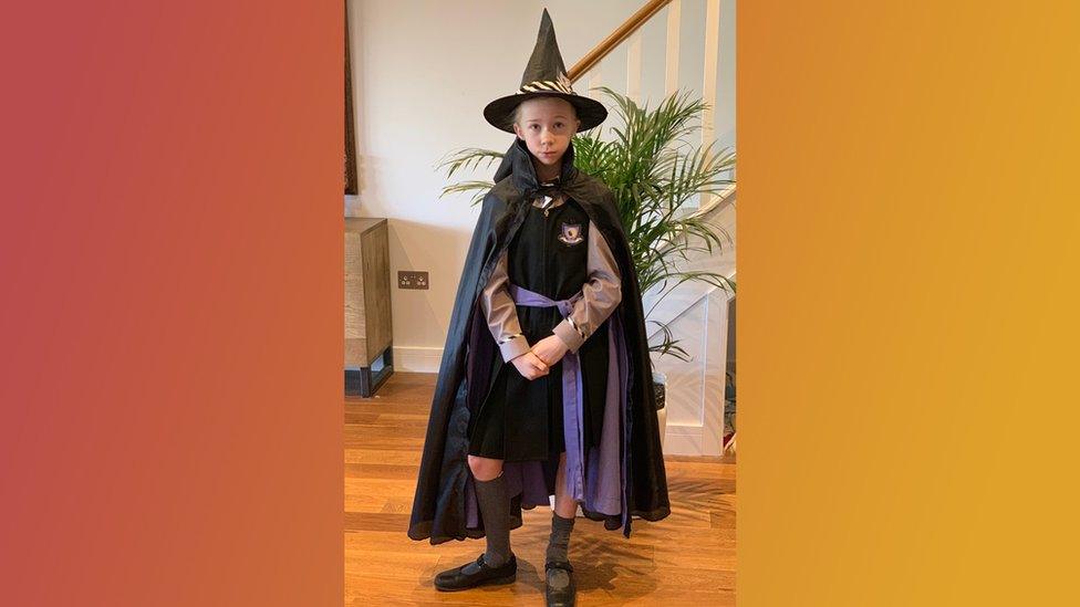 Louise as Ethel from the Worst Witch