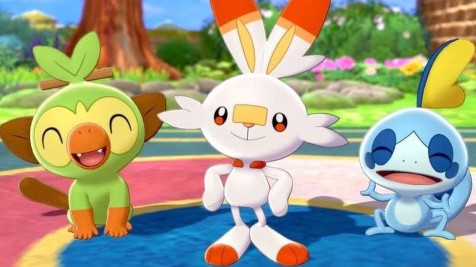 Grookey scorbunny and sobble