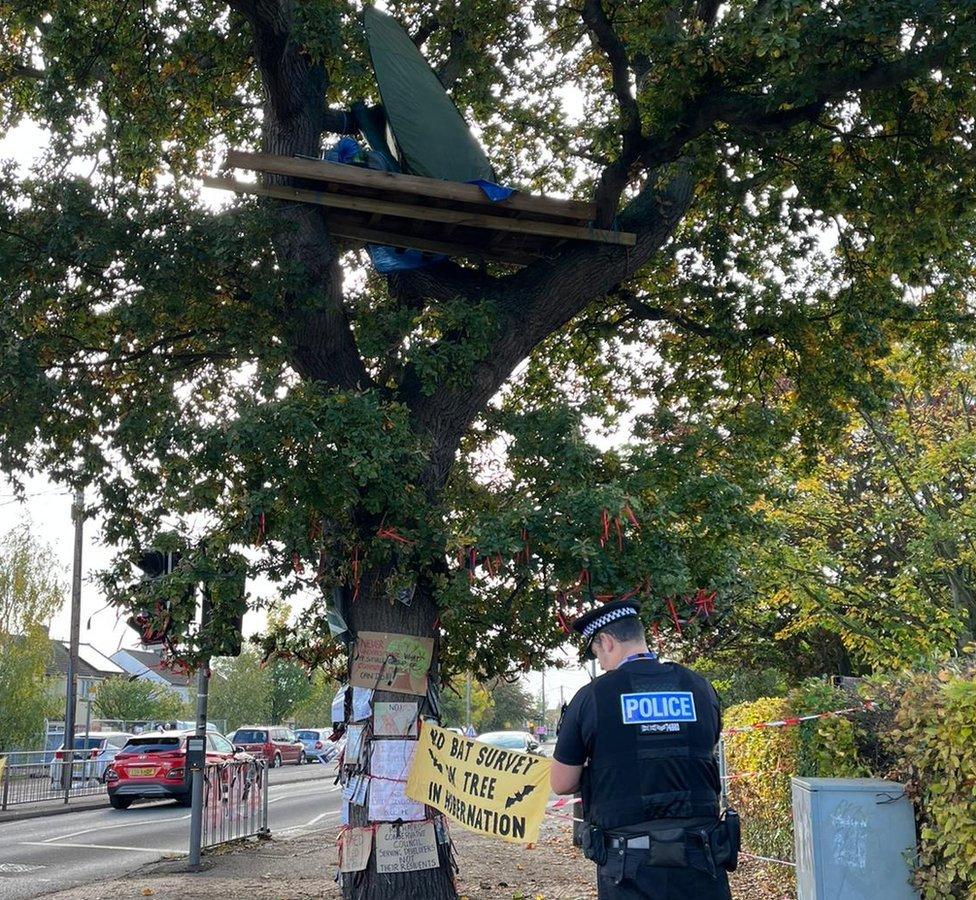 A police officer in Ashingdon Road, Rochford