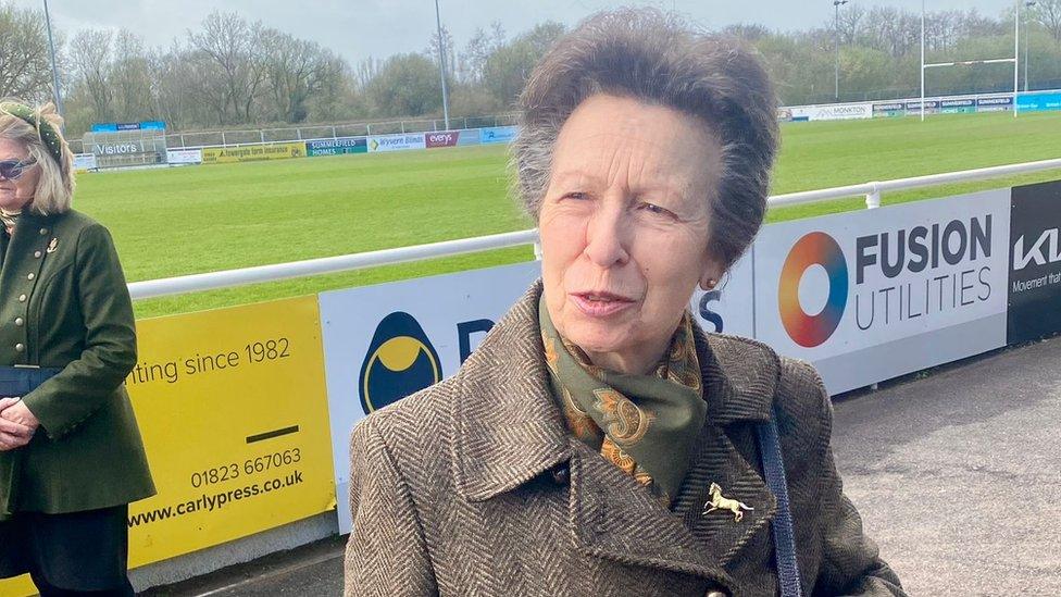 Princess Anne at the Taunton centre's opening