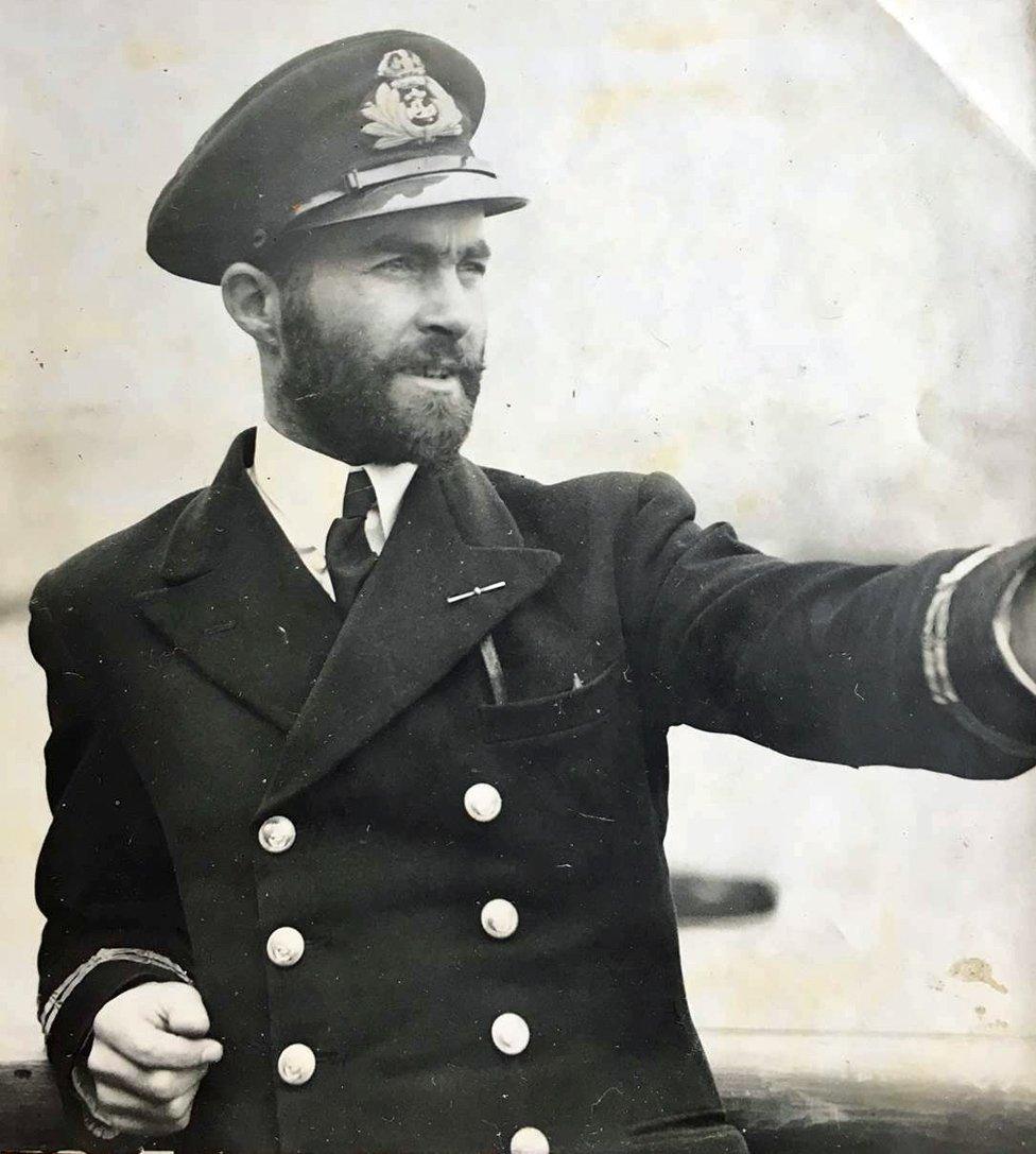 Guy in a Royal Navy uniform