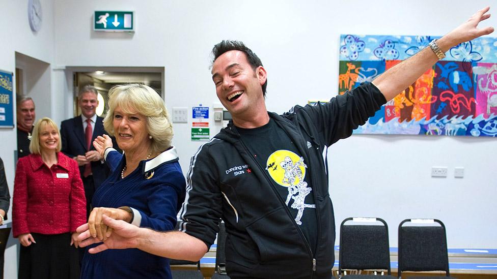 Camilla dancing with Craig Revel Horwood