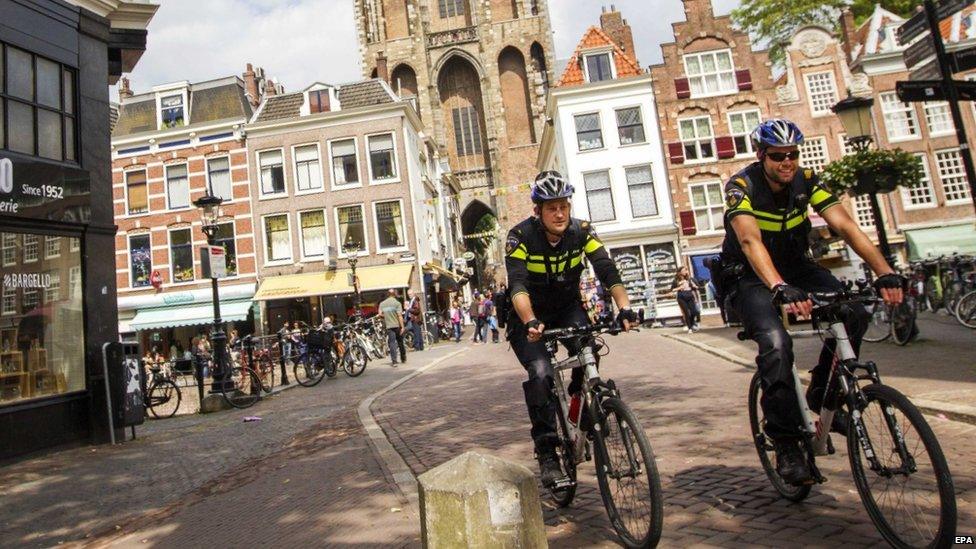 Dutch police in Utrecht 24 June 2015