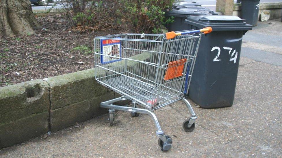 Abandoned trolley