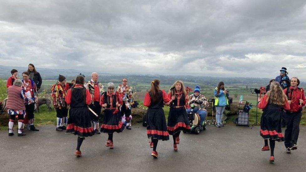 A group of Morris dancers