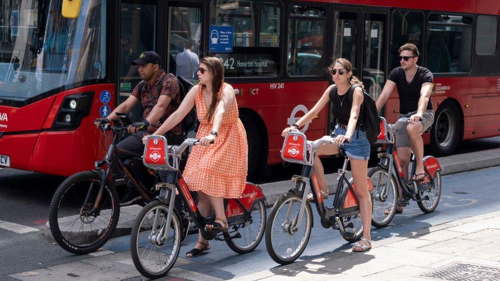 Group on Santander Cycles