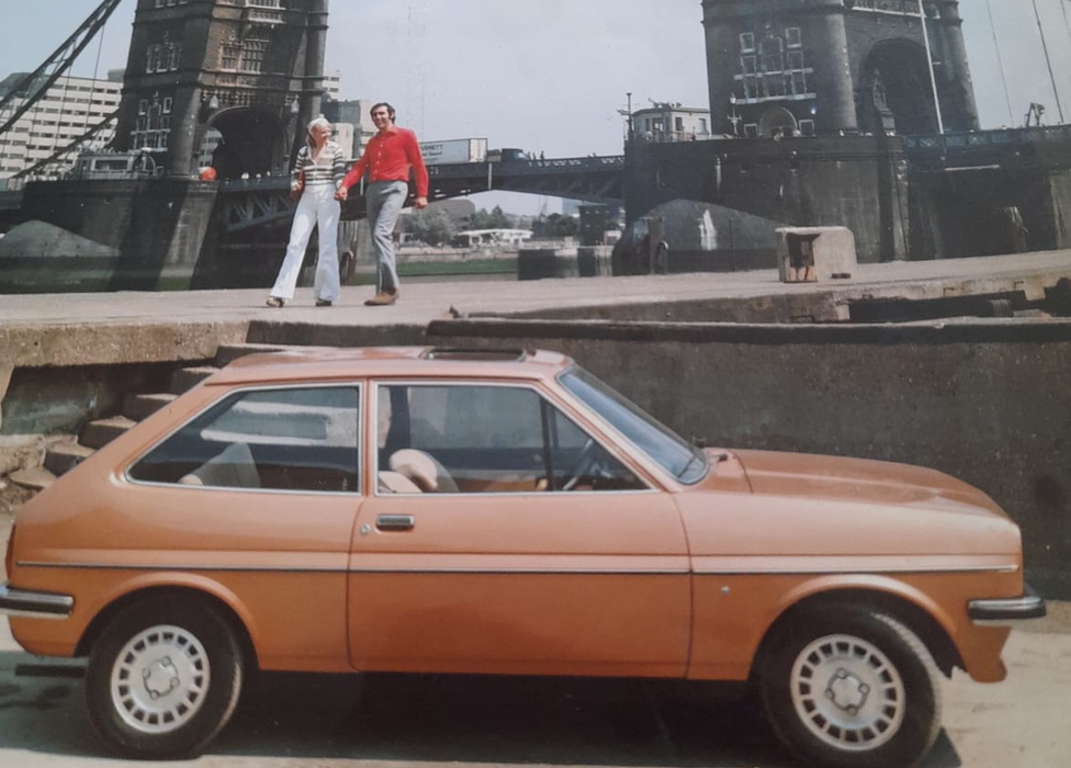 A 1976 Ford Fiesta promo photo