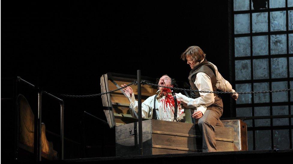 A Sweeney Todd performance at the Chatelet Theatre in Paris