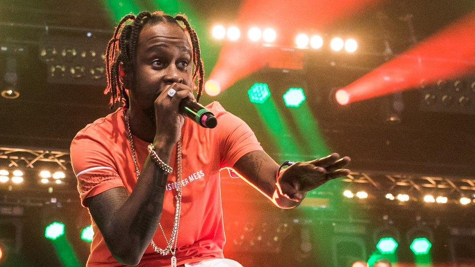 Popcaan performing in 2017